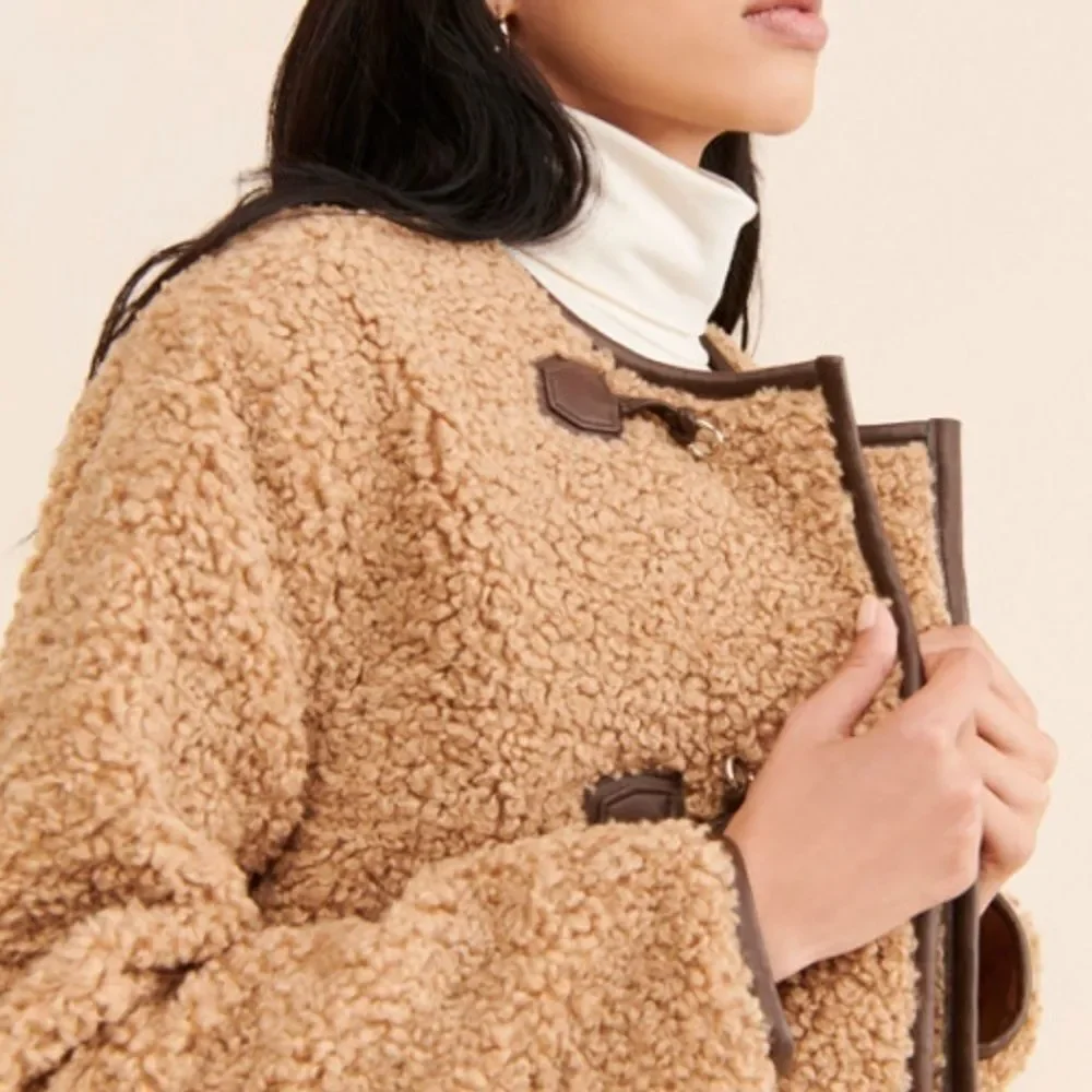 Faux Fur Toggle Coat by Avec Les Filles